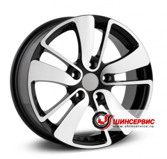 Replica H Re50H 15.0 / 6.0J PCD 5x114.30 ET 43.00 ЦО 66.10 Литой / Черный с полированной лицевой поверхностью