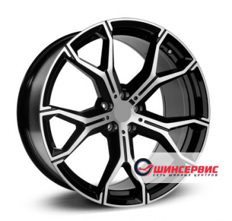 RPLC BM103 21.0 / 9.5J PCD 5x112.00 ET 37.00 ЦО 66.60 Литой / Черный с полированной лицевой поверхностью