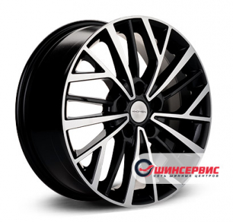 KHOMEN WHEELS 1717 17.0 / 7.0J PCD 5x114.30 ET 40.00 ЦО 66.10 Литой / Черный с полированной лицевой поверхностью