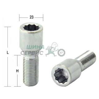 Болт M12x1,25 (53,5/ 28) под многогранник спец. внутр цинк (ИТАЛИЯ) VSTB28 BC