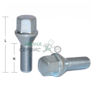 Болт M14x1,25 (53/ 28) hex17 конус цинк S-966-08