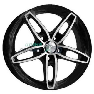 Скад 7x17/5x105 ET42 D56,7 Турин Алмаз (АРС 014 black)