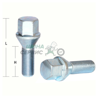 Болт M14x1,5 (53/ 28) hex17 конус цинк S-966