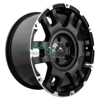 9x20/6x139,7 ET18 D106,3 BW-004 Gloss Black Machined Face