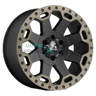 8x17/6x139,7 ET55 D106,3 BW-200 Matte black with machine dark tint lip