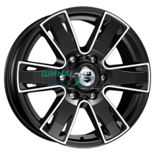 7x17/6x127 ET40 D77,9 Севенна (КС726) Алмаз черный