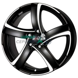 6x16/4x108 ET25 D65,1 Shark Racing black front polished