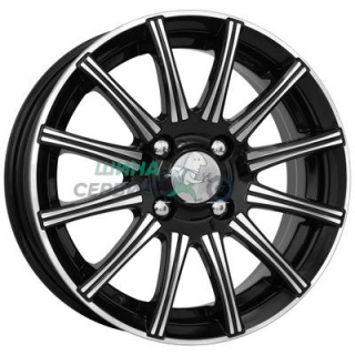 5,5x14/4x100 ET46 D54,1 Сиеста Алмаз черный