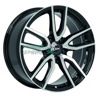 6,5x16/5x112 ET50 D70,1 Torino Diamant black front polished