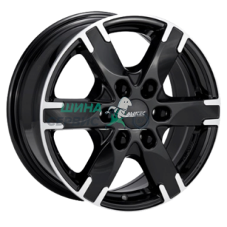 8x18/6x130 ET53 D84,1 Titan Diamant black front polished