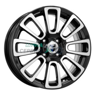 6x15/4x100 ET45 D54,1 Неман (КС717) Алмаз черный