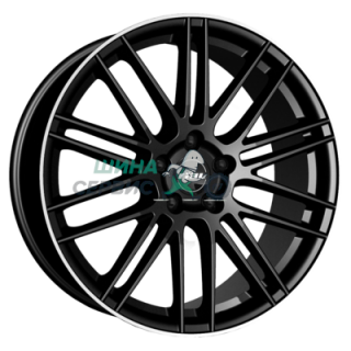 9,5x21/5x130 ET53 D71,5 KiboX Diamant black lip polished