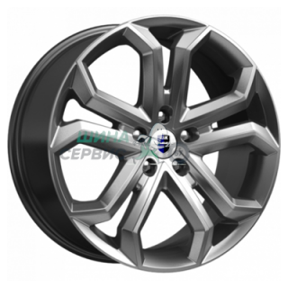 K&K 8,5x19/5x112 ET60 D66,6 Пандора (КС466) Дарк платинум