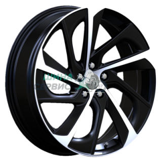 Replay 8x18/5x114,3 ET30 D60,1 LX104 BKF (конус, C570)