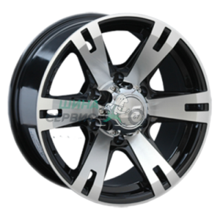 LS 8x17/6x139,7 ET38 D100,1 182 BKF (конус, Колпак+лого)