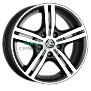 7,5x17/5x108 ET45 D72 Velocity Ice Black