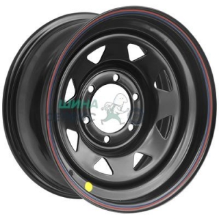 Off-Road Wheels 7x16/6x139,7 ET30 D110 Тойота Ниссан черный (треуг. мелкий, с увелич. полкой)