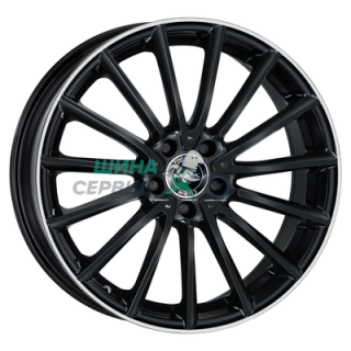 MAK 7,5x17/5x112 ET45 D66,6 Komet Gloss Black Mirror Ring