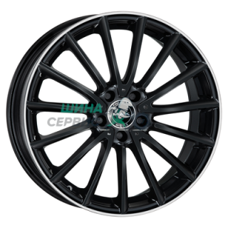 MAK 7,5x17/5x112 ET48 D66,6 Komet Gloss Black Mirror Ring