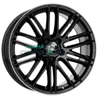 Rial 9,5x21/5x112 ET42 D66,5 KiboX Diamant black front polished
