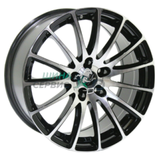 Fondmetal 7x17/5x112 ET42 D57,1 7800 Gloss Black Machined