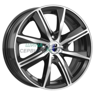 K&K 7x16/5x105 ET38 D56,6 Арнар (КС904) Алмаз черный