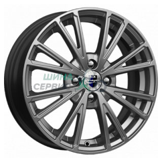 K&K 6x15/4x100 ET48 D54,1 Модена-оригинал (КС747) Дарк платинум