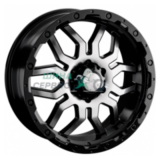 LS 9x20/6x139,7 ET20 D100,1 1285 BKF (конус, Колпак+лого)
