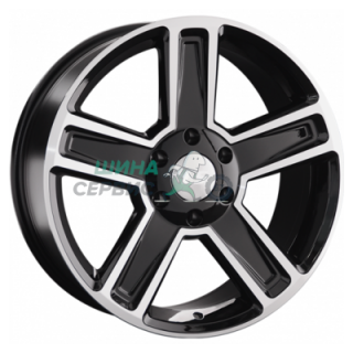 LS 8x18/6x139,7 ET35 D75,1 1296 BKF (конус, Колпак+лого)