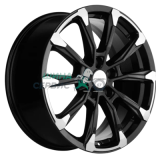 Khomen Wheels 7,5x18/5x114,3 ET50 D66,1 KHW1808 (Murano) Black-FP