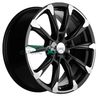 Khomen Wheels 7,5x18/5x112 ET43 D57,1 KHW1808 (Kodiaq/Tiguan) Black-FP