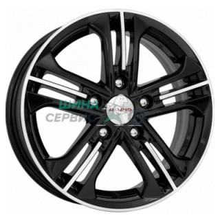 K&K 6,5x16/5x114,3 ET50 D67,1 Trinity-оригинал (КС666) Алмаз черный
