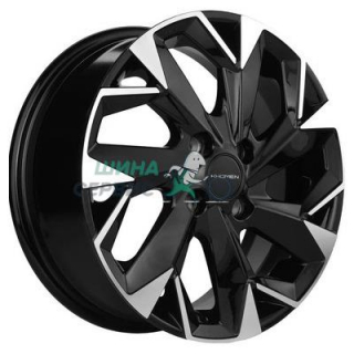 Khomen Wheels 5,5x14/4x100 ET45 D56,1 KHW1402 (Civic/Fit) Black-FP