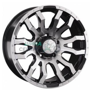 LS 9x20/5x150 ET25 D110,5 1294 BKF (конус, Колпак+лого)