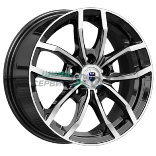 K&K 6,5x15/5x114,3 ET46 D67,1 Фрост (КС1048) Алмаз черный