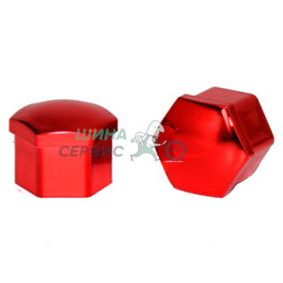 Комплект пластиковых колпачков hex19, blister 20+1, RED, JN-9766