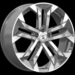 КиК КР015 (19_Geely Tugella) (КР015-08) 7,5x19 5x108/46 d 63,35 (Diamond gloss graphite) Арт.79556