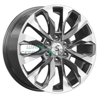 Premium Series 8x20/6x139,7 ET38 D67,1 КР007 (Pajero Sport) Diamond Gloss Graphite