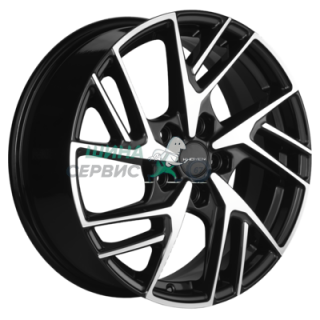 Khomen Wheels 6,5x17/5x112 ET38 D57,1 KHW1722 (Tiguan/Karoq) Black-FP