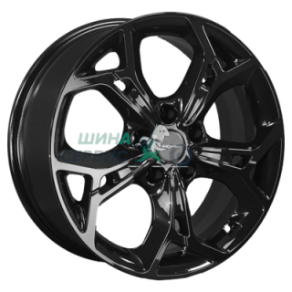 Khomen Wheels 7x17/5x108 ET50 D63,35 KHW1702 (Ford C-Max) Black