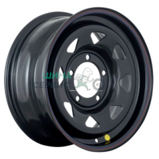 Off-Road Wheels 7x16/5x139,7 ET30 D110 УАЗ (треуг. мелкий) Черный (с увелич. полкой)