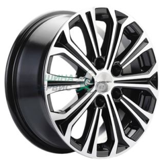 Khomen Wheels 6,5x16/5x108 ET45 D60,1 KHW1610 (Chery Tiggo 3/Tiggo 3 Pro) Black-FP