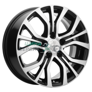 Khomen Wheels 6,5x16/5x114,3 ET45 D54,1 KHW1608 (Geely Coolray) Black-FP